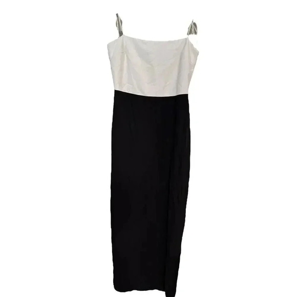 NEW - NWT Amanda Uprichard x Revolve Avani Gown Black & Ivory Sz M - Picture 4 of 7
